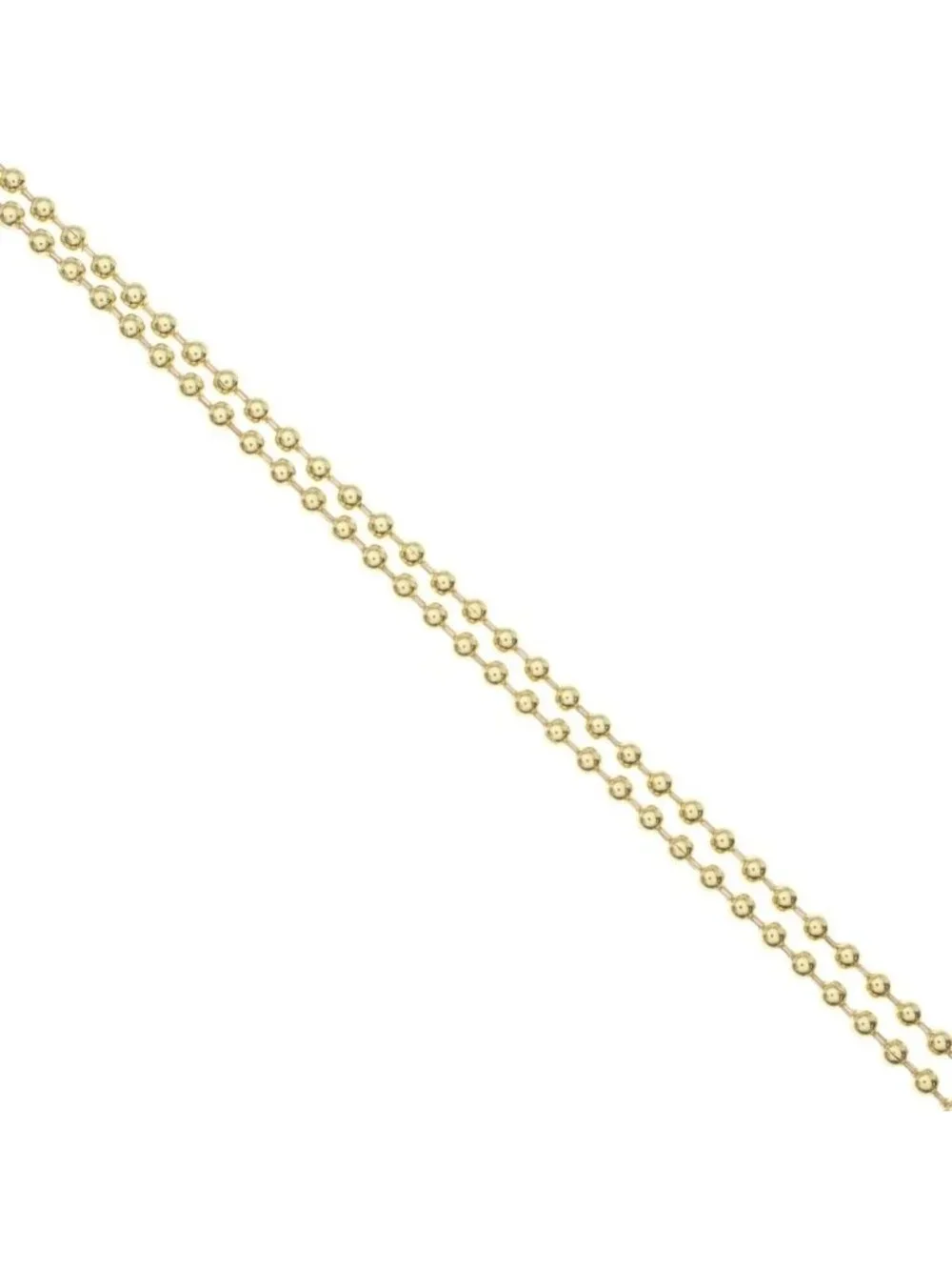 Chrome Hearts 22k Ball Chain Necklace Gold